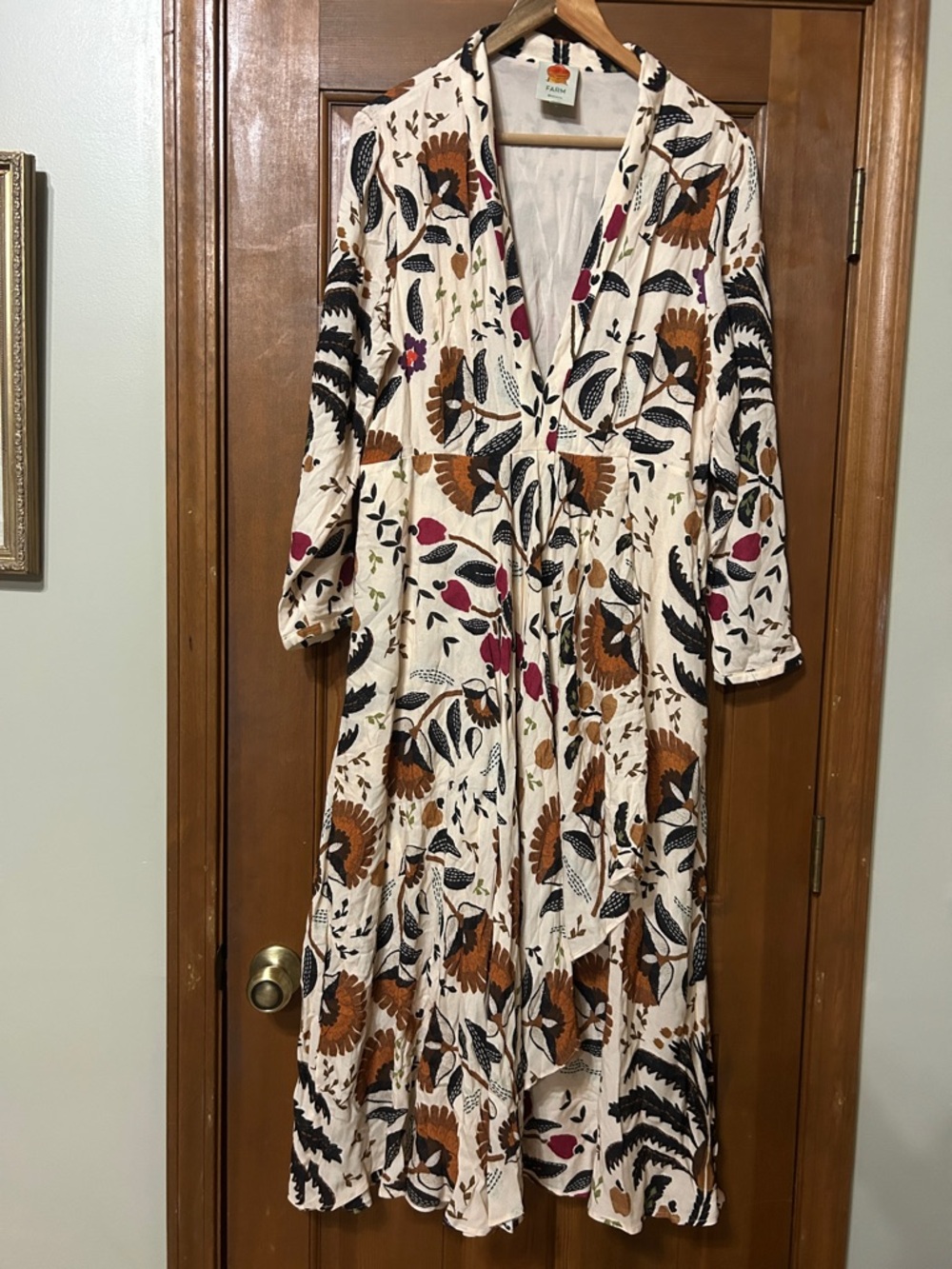 FARM RiO
Farm Rio Sand Palms Paradise Long Sleeve Maxi Dress XL - Picture 2 of 7